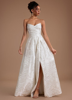 Vestido Perla De Marfil Largo Chasity image3