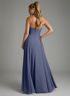 Azazie Evan Bridesmaid Dresses Stormy A-Line Strapless Chiffon Dress image2