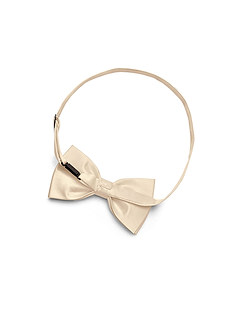 front Matching Matte Satin Pre-Tied Bow Tie & Suspenders Set