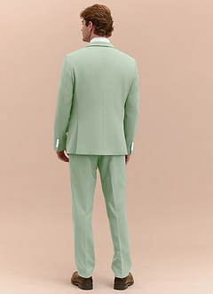 front James Dusty Sage Structured Stretch 3-piece suit