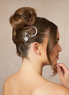 front Juego de pinzas para el cabello Moon Star