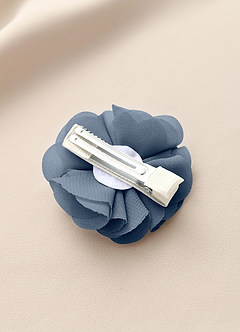 front Four-Piece Matching Color Chiffon Hair Clip Set