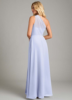 Azazie Phaedra Jurken voor bruidsmeisjes Jurk van Chiffon met A-Lijn One-Shoulder Lavendel image2