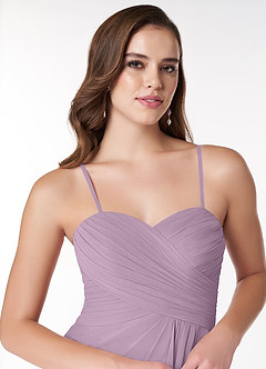 Azazie Arabella Allure Brautjungfernkleider Wandelbar A-Linie Herzausschnitt Chiffon Kleid Blauregen image6