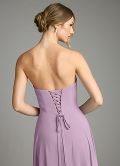 Azazie Ayla Abiti da Damigella Abito A-Line in Chiffon Scollo a Cuore Glicine image11