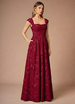 Vestido Borgoña Largo Hazel image3