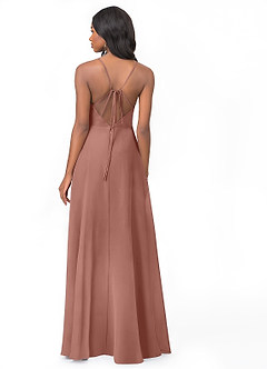 Azazie Everleigh Bridesmaid Dresses Cedar Rose A-Line Sweetheart Pleated Chiffon Dress image2