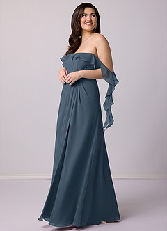 Barbie ♥ Azazie Bridesmaid Dresses Neptune A-Line Off the Shoulder Chiffon Convertible Dress image11