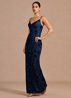 Shine Navy Sequins Maxi Dress image4