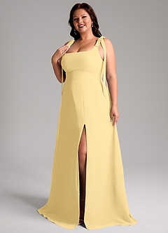 Azazie Debra Bridesmaid Dresses Butter A-Line with Pockets Chiffon Convertible Dress image14