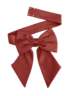 front Matte Satin Sash with Back Bow