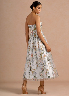 Evangeline White Midi Dress image2