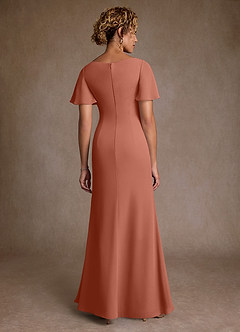 Azazie Suffolk Mother of the Bride Dresses MAI TAI A-Line Pleated Chiffon Dress image3