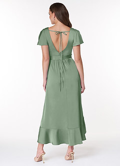 Azazie Lexis Stretch Satin Dress Final Sale  image2