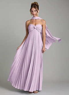 Azazie Tempest Jurken voor bruidsmeisjes Converteerbaar Jurk van Chiffon met rijk Korset Frosted Lila image1