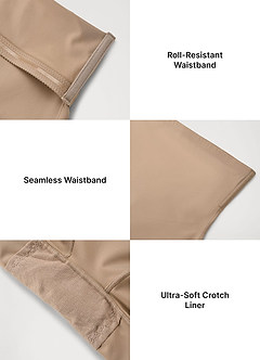 front Ultradünne, luftige Shapewear-Shorts mit Figurformung