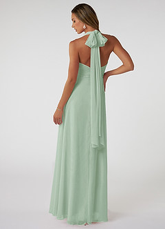 Azazie Fifi Bridesmaid Dresses A-Line Convertible Chiffon Floor-Length Dress image2