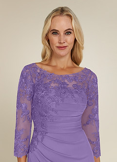 Azazie Alisondra Mother of the Bride Dresses Tahiti Sheath Scoop Lace Lace Dress image5