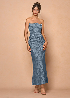Ezrena Dusty Blue Maxi Dress image2