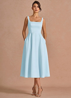 Brynn Sky Blue Midi Dress image3