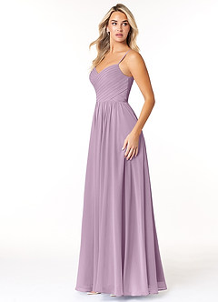 Azazie Lisbon Bridesmaid Dresses Wisteria A-Line Sweetheart Neckline Chiffon Dress image4