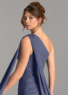 Azazie Ayra Bridesmaid Dresses Stormy A-Line One Shoulder Chiffon Dress image7
