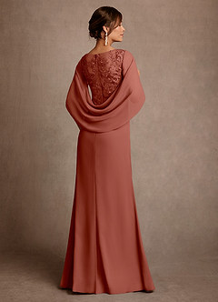 Azazie Santa Clara Mother of the Bride Dresses Auburn A-Line Lace Dress image2