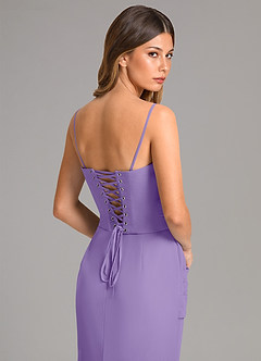 Azazie Sorrel Bridesmaid Dresses Tahiti Mermaid Corset Chiffon Dress image7
