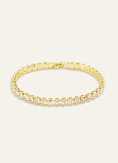 front Crystal Chunky Tennis Bracelet