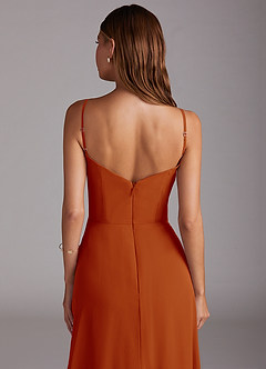 Azazie Marley Bridesmaid Dresses Paprika A-Line Off the Shoulder Chiffon Convertible Dress image11