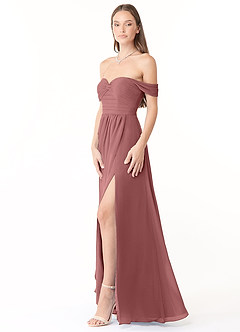 Azazie Millie Final Sale Agave A-Line Sweetheart Neckline Chiffon Convertible Dress image5