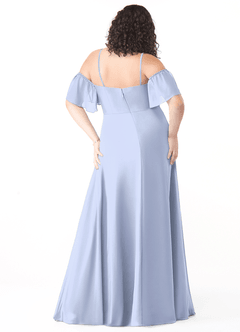 Azazie Sue Bridesmaid Dresses Ice A-Line Off the Shoulder Chiffon Convertible Dress image7