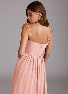 Azazie Calianna Bridesmaid Dresses Rosette A-Line Off the Shoulder Chiffon Convertible Dress image8