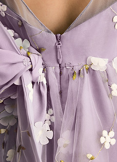 Azazie Elowen Flower Girl Dresses Wisteria A-Line Sweetheart Neckline Lace Dress image7