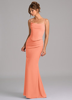 Azazie Sorrel Suknie dla druhen Syrena Gorset Szyfon Do ziemi Sukienka image6