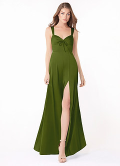 Azazie Alexia Stretch Satin Dress Final Sale  image3