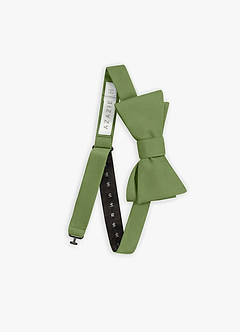 front Stretch Satin Bow Tie