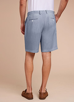 front Gavin Striped Seersucker Shorts