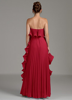 Azazie Alexia Bridesmaid Dresses Scarlet A-Line Ruched Chiffon Dress image7