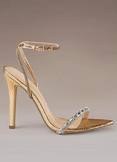 Nice gold fashion heels