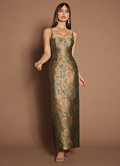 Christy Vintage Teal Maxi Dress image3