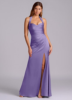 Azazie Destiny Robes de demoiselle d'honneur Robe Sirène en Satin extensible Encolure en Forme de Cœur Tahiti image7