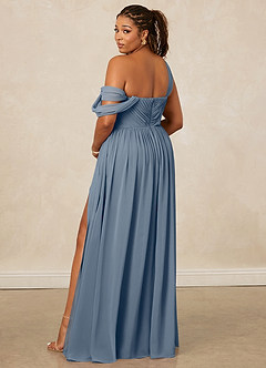 Christian Siriano Bridal for Azazie 1014 Bridesmaid Dresses Twilight A-Line Off the Shoulder Chiffon Dress image11
