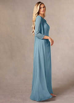 front Azazie Kana Chiffon Wrap