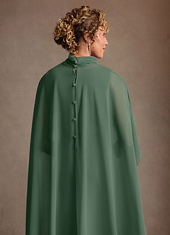 Azazie Irna Mother of the Bride Dresses Eucalyptus Column Chiffon Dress image8