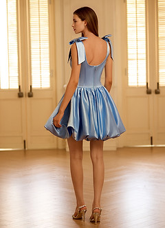 Princesa Light Blue Mini Dress image2