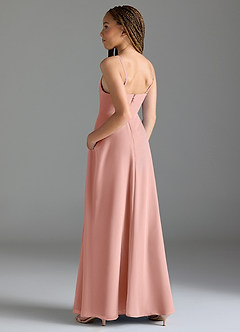Azazie Moira Junior Rosette A-Line with Pockets Chiffon Dress image2