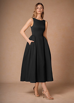 Casey Black Midi Dress image5