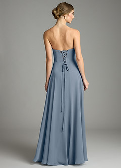 Azazie Ayla Abiti da Damigella Abito A-Line in Chiffon Scollo a Cuore Crepuscolo image4