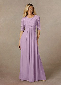 Azazie Raelyn Mother of the Bride Dresses Wisteria A-Line Lace Mesh Dress image4